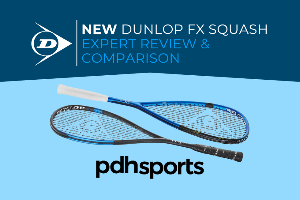All-new Dunlop FX squash racket launch 2024: expert review and comparison