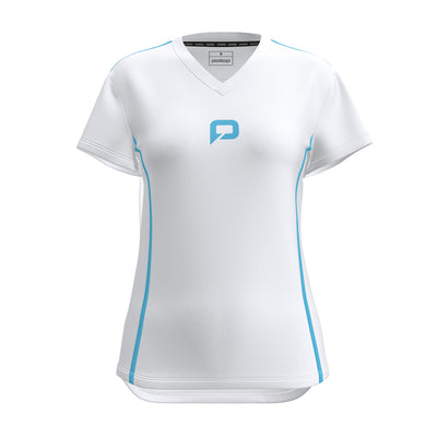 Pallap Women's Tech V Neck Tee White
