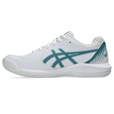 Asics Men's Gel Dedicate 8 Padel Shoes White Misty Pine