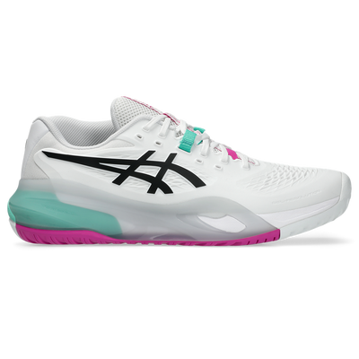 Asics Men's Gel Resolution X Tennis Shoes White Aurora Green