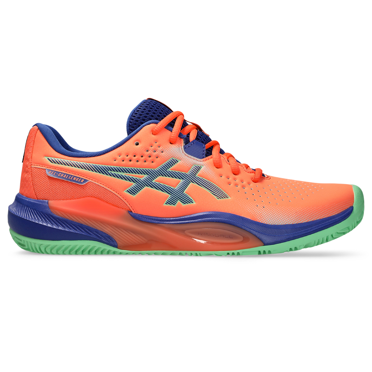 Asics Men's Gel Challenger 15 Padel Shoes AW25 Vivid Coral Cobalt