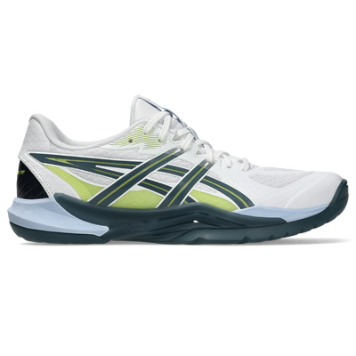 Asics Men's Powerbreak FF Indoor Court Shoes White Raw Indigo