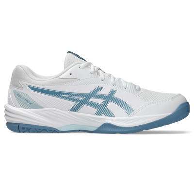 Asics Men's Gel Task 4 Indoor Court Shoes White Saba Blue