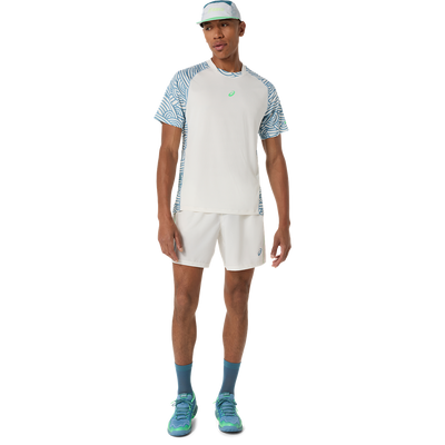 Asics Men's Padel Court All Over Print Top Cream