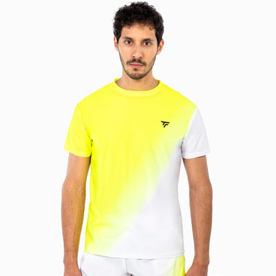 Tecnifibre Men's Team X-Loop Tee 2026 White Neon Yellow