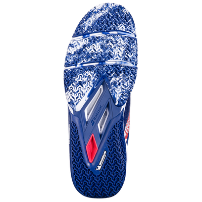 Babolat Men's Movea 2 Padel Shoes 25 Dark Blue Chilli Red