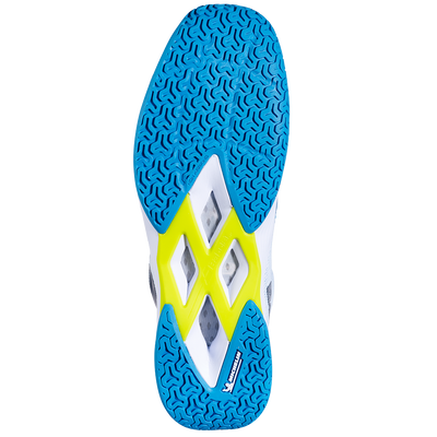 Babolat Men's Shadow Spirit 2 Indoor Court Shoes White Algier Blue