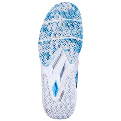 Babolat Men's Movea 2 Padel Shoes 25 White Cyan Blue