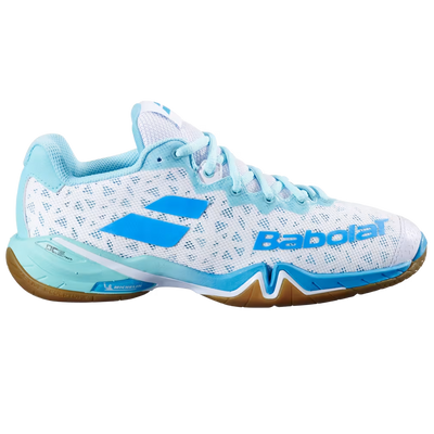 Babolat Women's Shadow 4 Indoor Court Shoes White Lagoon