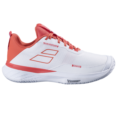 Babolat Women's SFX Evo Tennis Shoes FW25 White Terra Cotta