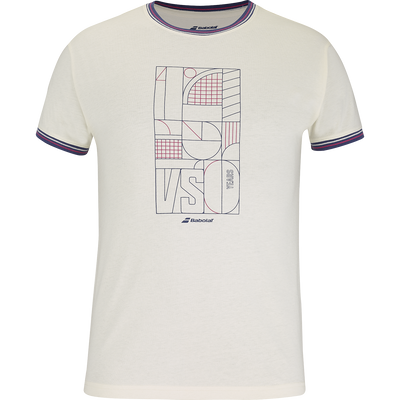 Babolat Men's 150Years Cotton Tee Cannoli Cream
