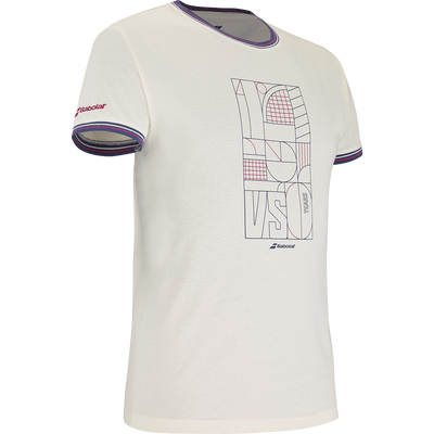 Babolat Men's 150Years Cotton Tee Cannoli Cream