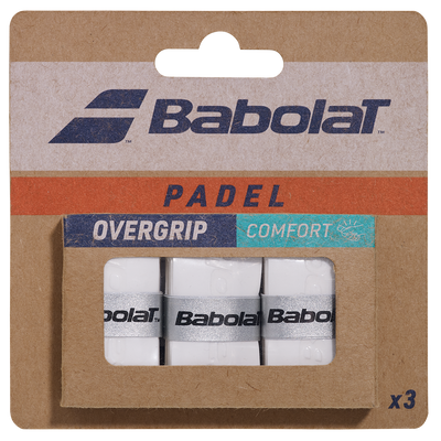 Babolat Comfort Padel Overgrip - 3 Pack White