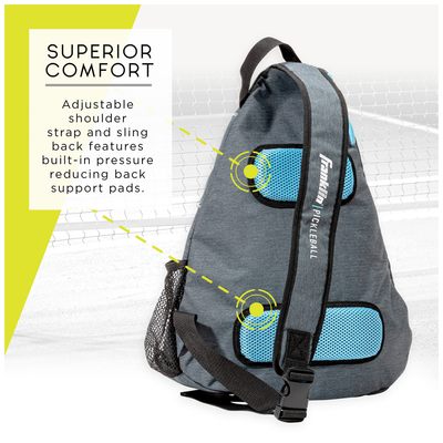 Franklin Pickleball Sling Bag - Grey Blue