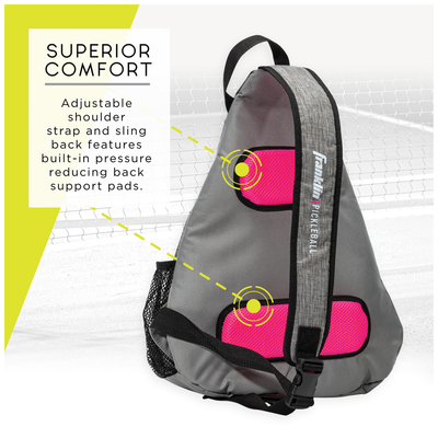Franklin Pickleball Sling Bag - Grey Pink