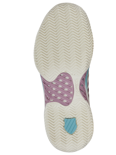 K-Swiss Women's Express Light 3 Padel Shoes White Lilas Turquoise