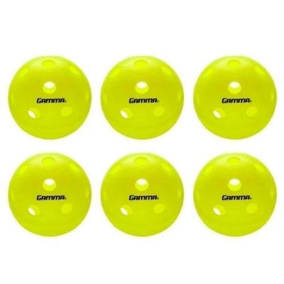 Gamma Photon Pickleball Indoor Ball - 6 Pack Yellow