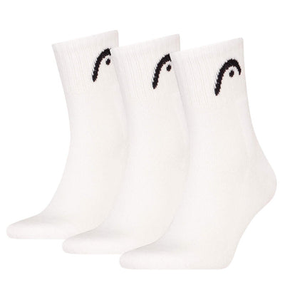 HEAD Club Short Crew Socks - 3 Pack White