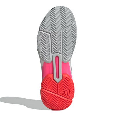 Adidas Women's CourtJam Control 3 Tennis Shoes White Red