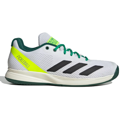 Adidas Men's Courtflash Pickleball Shoes White Collegiate Green