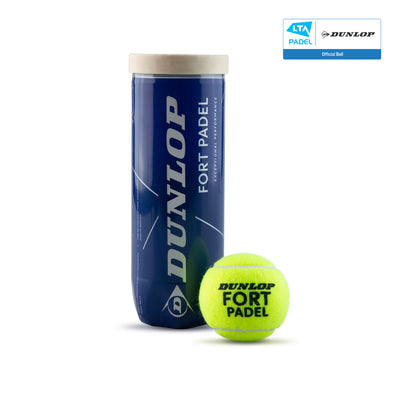 Dunlop Fort Padel Balls - 3 Ball Tube