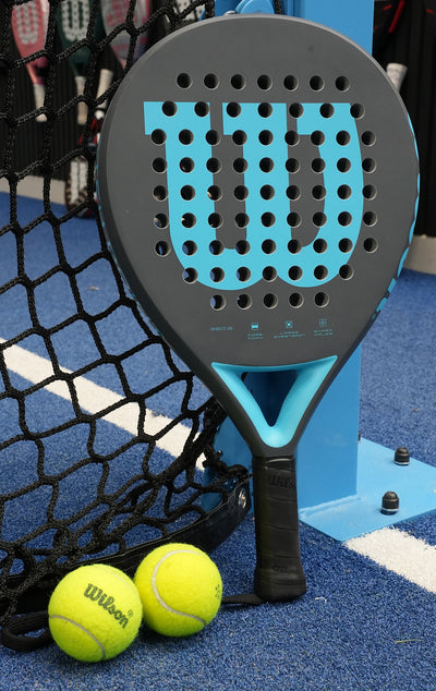 Wilson Match Point Padel Racket Grey Blue