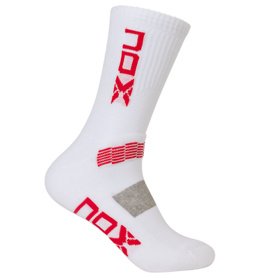 Nox Mid-Calf Technical Socks - White Red