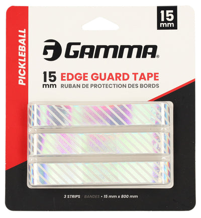 Gamma Holographic Pickleball Paddle Edge Protection Tape - 3 Pack 15mm