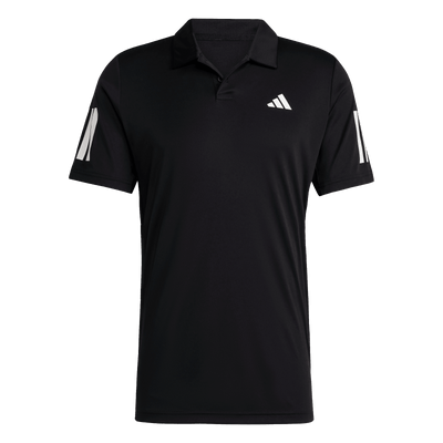 Adidas Men's Club 3 Stripe Polo - Black