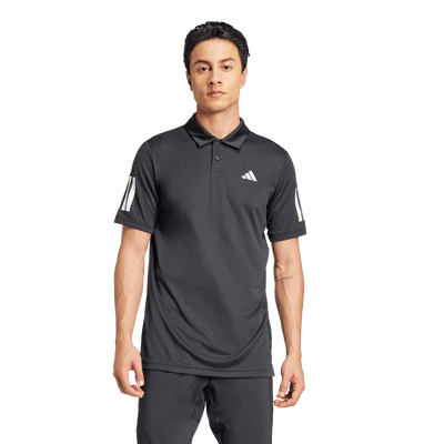 Adidas Men's Club 3 Stripe Polo - Black