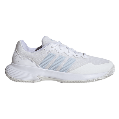 Adidas Women's GameCourt 2.0 Tennis Shoes White/Blue
