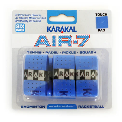 Karakal Air-7 Overwrap Racket Grip – 6 Pack