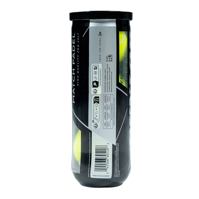 Dunlop Match Padel Ball - 3 Ball Tube