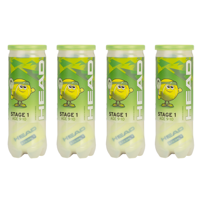 HEAD Mini Green (Stage 1) Tennis Balls - Dozen