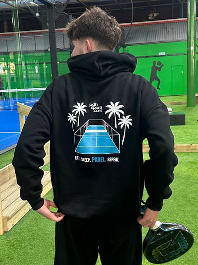 PDH Padel Club Palm Tree Black Hoodie