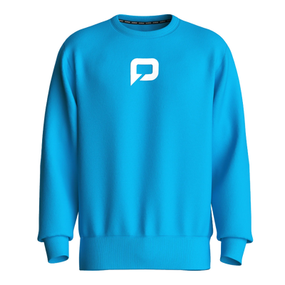 Pallap Vintage Crewneck Jumper Cyan Blue