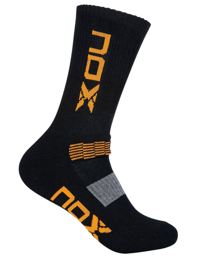 Nox Performance Crew Socks - Black Orange