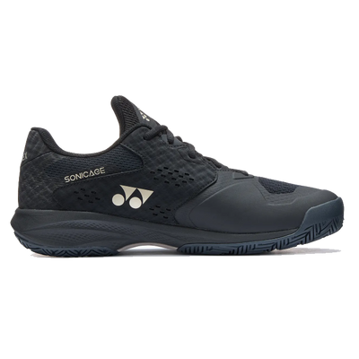 Yonex Men's Sonicage Tennis Shoes Black/Mocha Grey