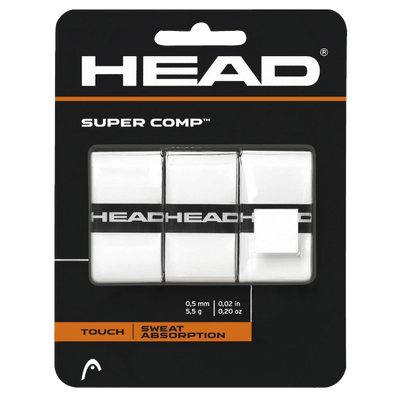 HEAD Super Comp Overgrip - 3 Pack White