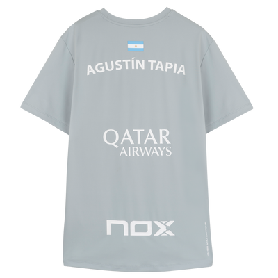 Nox Men's Agustin Tapia AT10 Sponsor T-Shirt Grey