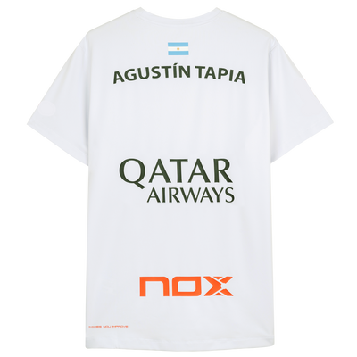 Nox Men's Agustin Tapia AT10 Sponsor T-Shirt White