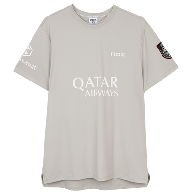 Nox Men's Agustin Tapia AT10 Sponsor T-Shirt Light Grey