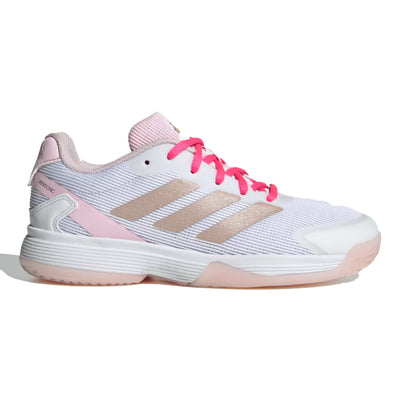 Adidas Junior Ubersonic Tennis Shoes FW25 White Pink
