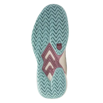 K-Swiss Women's Ultra Court Padel Shoes White Lilas Turquoise