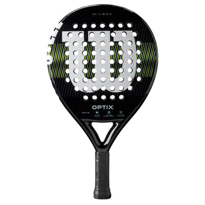 Black Wilson paddle racket on a white background