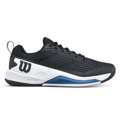Wilson Men's Rush Pro 4.5 Tennis Shoes Black White Blue