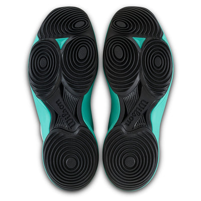 Wilson Women's Hurakn Lite Padel Shoes White/Turquoise