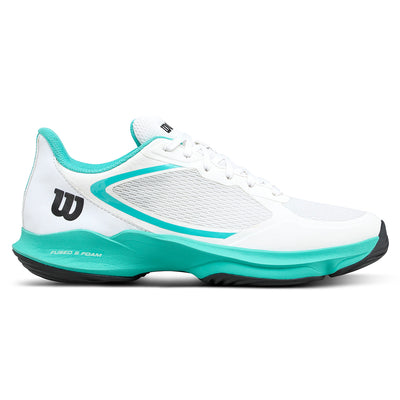 Wilson Women's Hurakn Lite Padel Shoes White/Turquoise