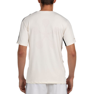 Bullpadel Men's Pocate Premier Padel T-Shirt Ecru