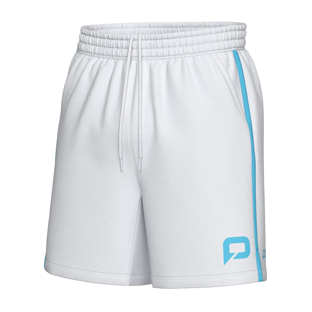Pallap Men's Shorts White Cyan